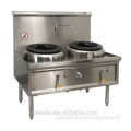 Stainless steel double hole commercial wok burner